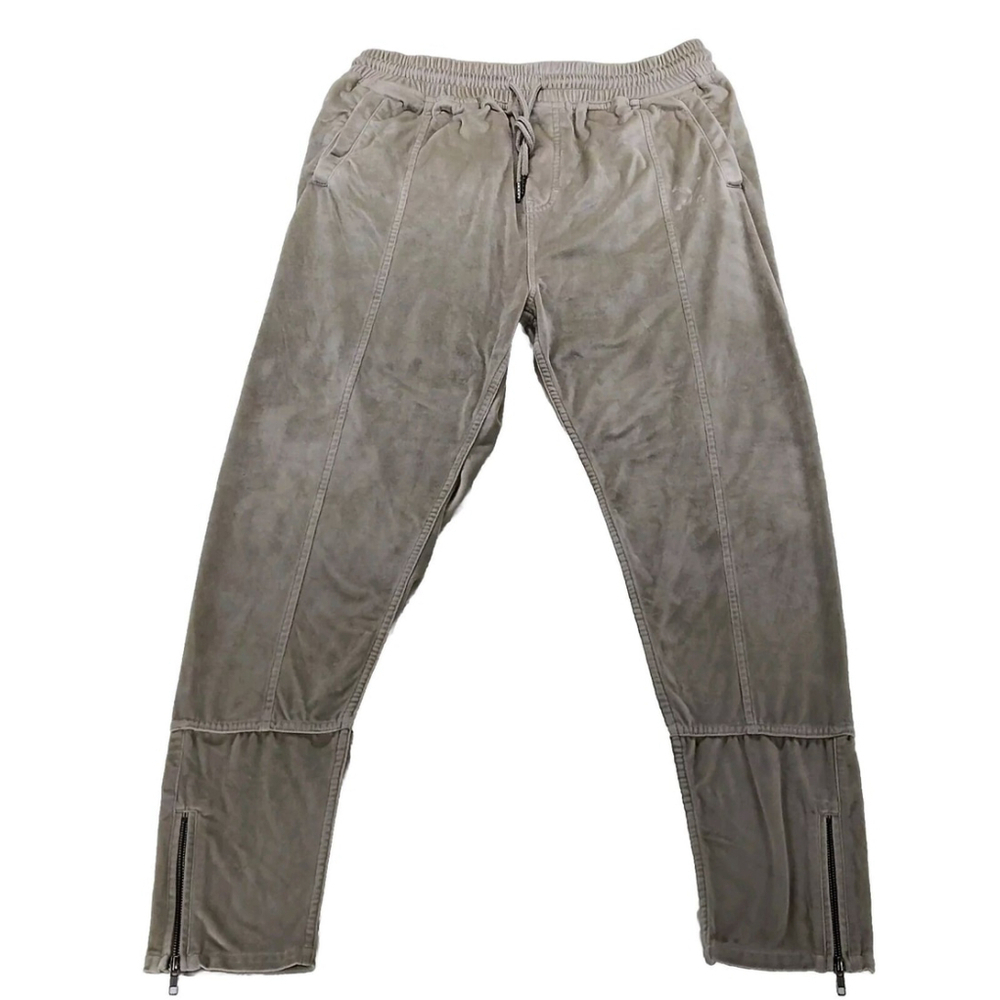Fairplay Mens XL Jogger Satin Pants Zip Ankle Casual Soft Comfortable Streetwear